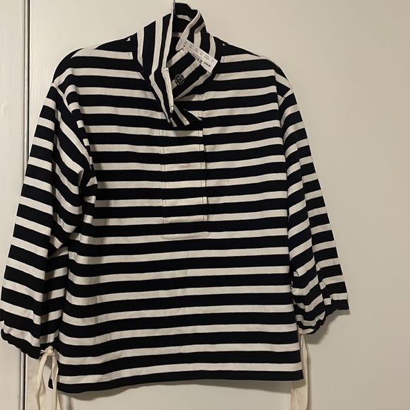 J.Crew Striped snap-neck knit popover in S - Picture 5 of 6
